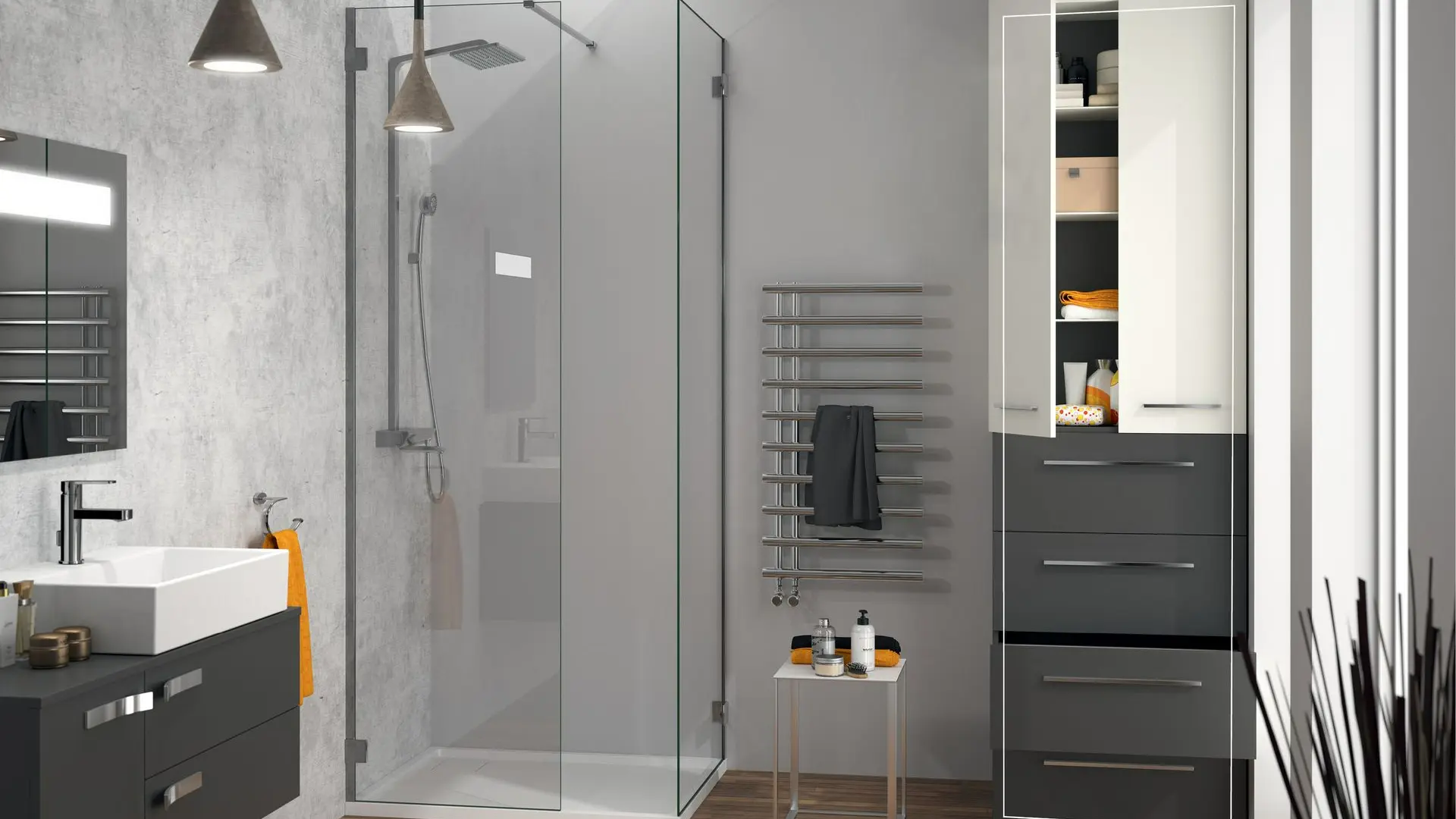 Chauffe eau hybride solaire Twido dans une salle de bain
